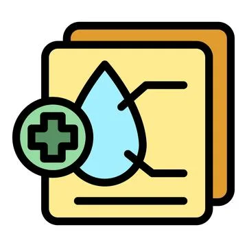 Blood dropper icon vector flat Stock Illustration