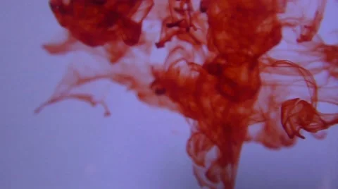 Blood Dropping in Water Video stock 54919688