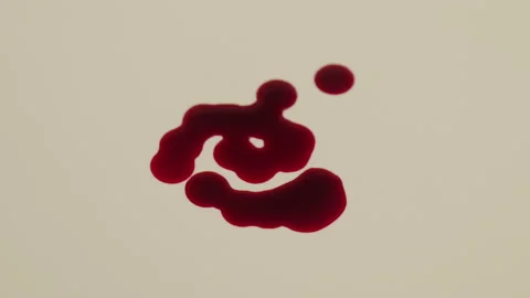 Blood Drops Dripping On White Background Stock Footage 147438580