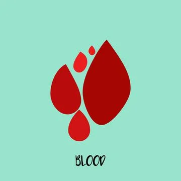 Blood drops icon set vector illustration Stock Illustration