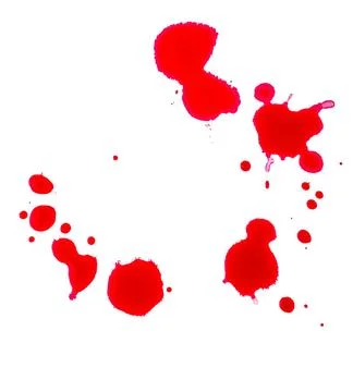 Blood drops on a white background Blood drops on a white background Copyri... Stock Photos