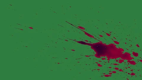 Blood Dynamic On Chroma Key For Compositing Stock Footage 338018241
