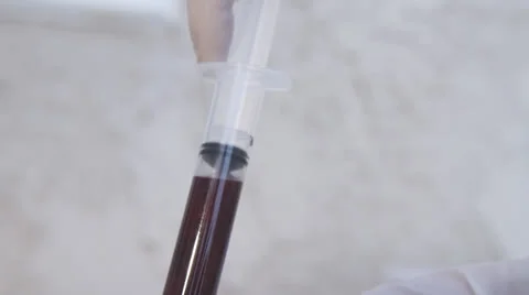 Blood fill Stock Footage 26092293