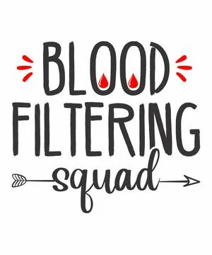 Blood filtering squad Stock Illustration