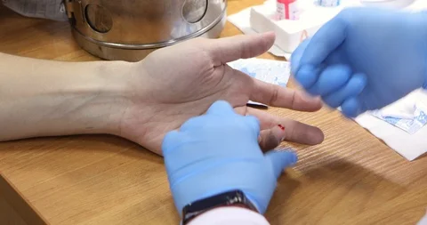 Blood From The Finger Stock Footage 102447723