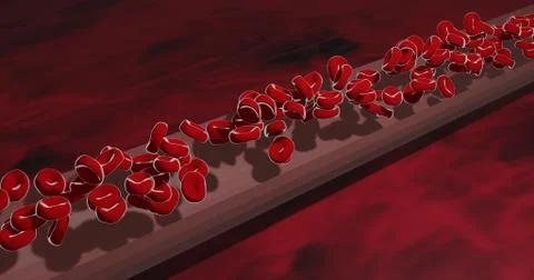 Blood flow Illustrazione stock