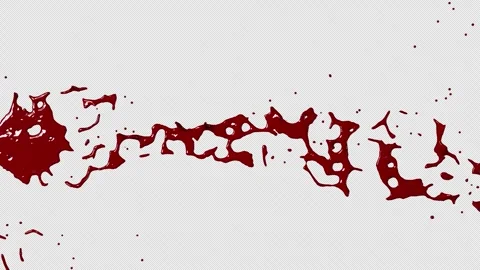 Blood flow or red liquid deposits in a transparent background Vídeos de archivo 337947906