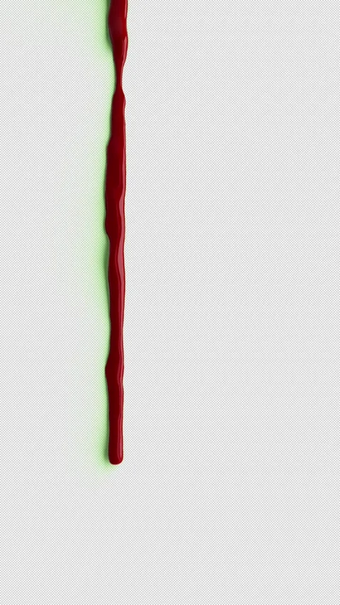 Blood is flowing on a green background. Stock Footage 332810023