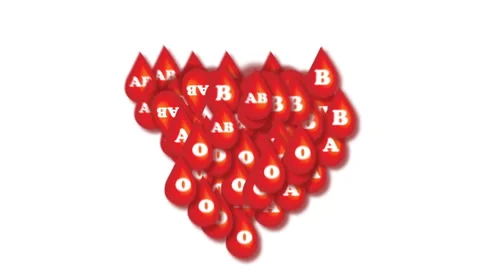 Blood group pattern explosion Stock Footage 50213279