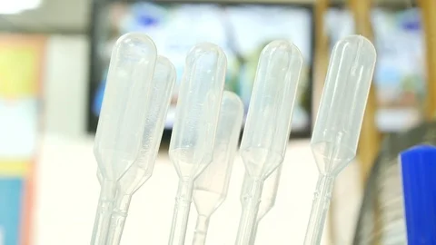 Blood group testing in lab. Stock Footage 85826098