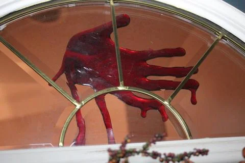 Blood hand Foto stock