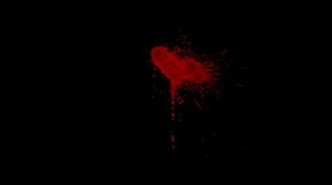Blood Hit Small Closeup 04 Stock-Footage 8510862
