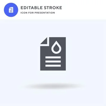 Blood icon vector, filled flat sign, solid pictogram isolated on white, logo  스톡 일러스트