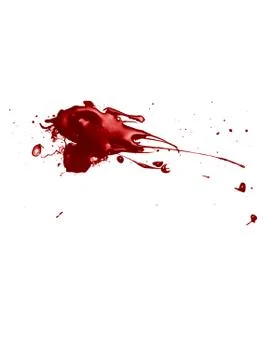 Blood isolated on a white background Illustrazione stock