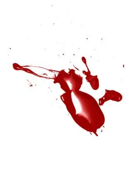 Blood isolated on a white background Illustrazione stock