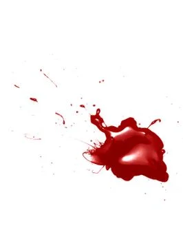 Blood isolated on a white background Illustrazione stock