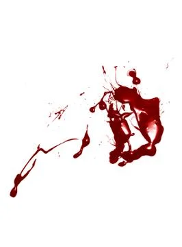 Blood isolated on a white background Illustrazione stock