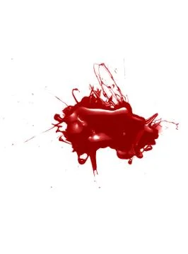 Blood isolated on a white background Illustrazione stock
