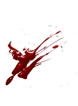 Blood isolated on a white background Illustrazione stock