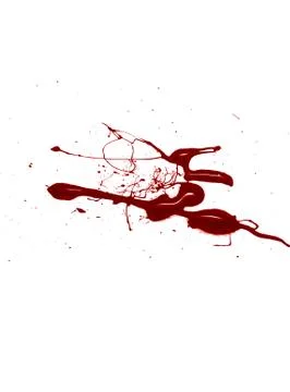 Blood isolated on a white background Illustrazione stock