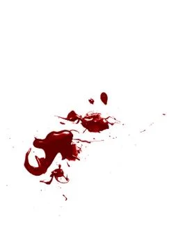 Blood isolated on a white background Illustrazione stock