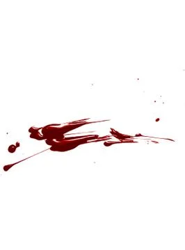 Blood isolated on a white background Illustrazione stock
