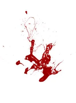 Blood isolated on a white background Illustrazione stock