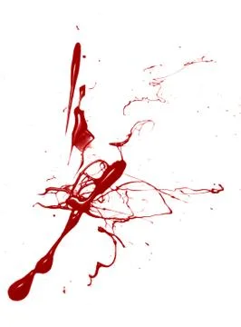 Blood isolated on a white background Illustrazione stock