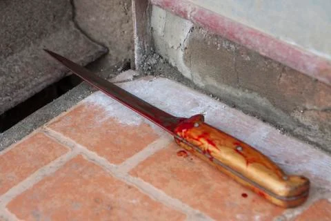Blood knife Stock Photos