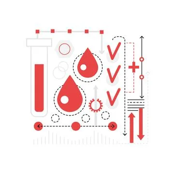 Blood laboratory test Stock Illustration