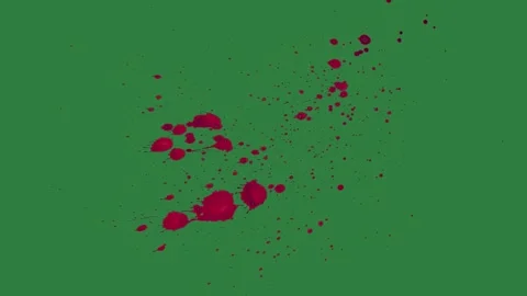 Blood Looping On Chroma Key For Compositing Stock Footage 338018050