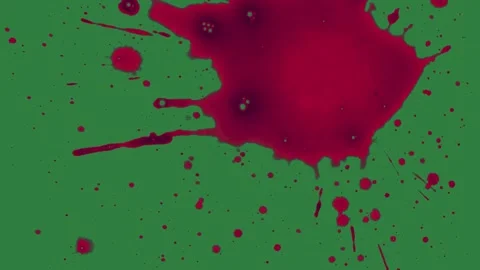 Blood Looping With Stain Motion Graphic Overlay Vidéo 338018219