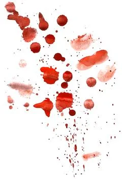Blood many drops Stock Illustration