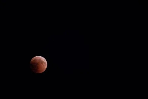 Blood moon during lunar eclipse, blood moon Stock Photos