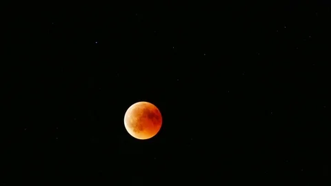 Blood moon eclipse, 27. July 2018 Stock Footage 98003912