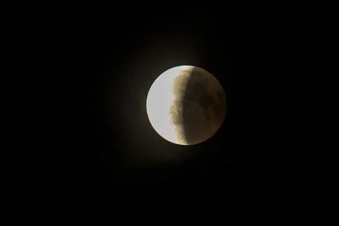 'Blood moon' eclipse in Denmark Blodmaane, Copenhagen - 27 Jul 2018 Stock Photos