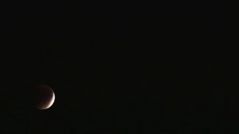 Blood Moon Eclipse part 3 Video stock 80133297
