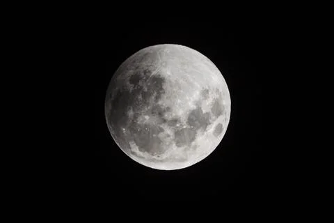 Blood moon, eclipse seen from, La Pampa,January 21, 2019   Argentina Fotos Stock