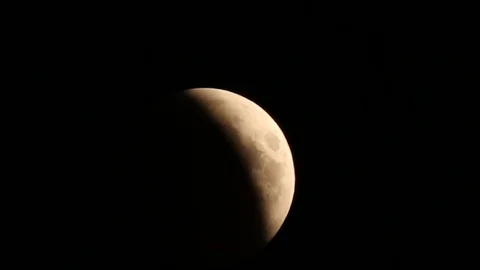 Blood Moon Eclipse, Sivas Turkey. 스톡 동영상 103595961