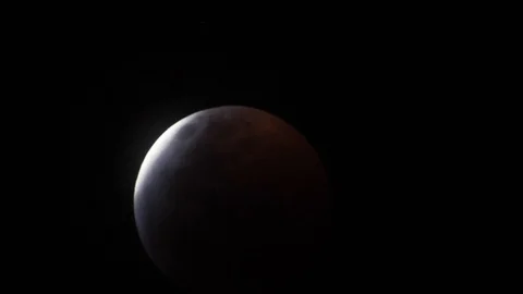 Blood Moon Lunar Eclipse Video stock 101501254