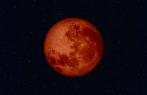 Blood moon. Stock Photos