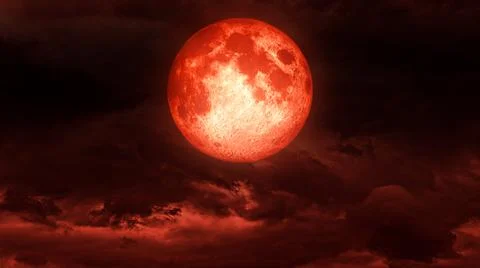 Blood moon Stock Photos