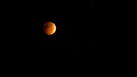 Blood Moon Time Lapse Stock Footage 120095450