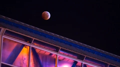 Blood Moon Time Lapse Stock Footage 120106457