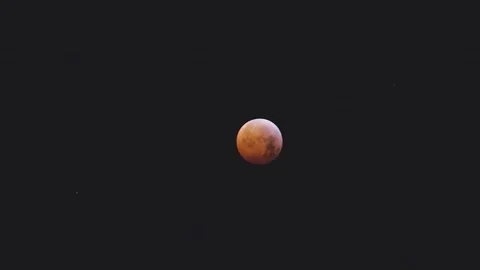 Blood Moon Timelapse – Full Moon During Lunar Eclipse. Luna Roja de Sangre Vídeo Stock 291673221
