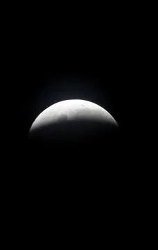 Blood Moon total lunar eclipse in Yangon, Myanmar - 07 Sep 2025 Stock Photos