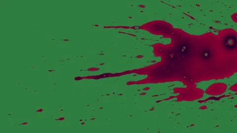 Blood Motion On Chroma Key For Compositing Stock Footage 338018281