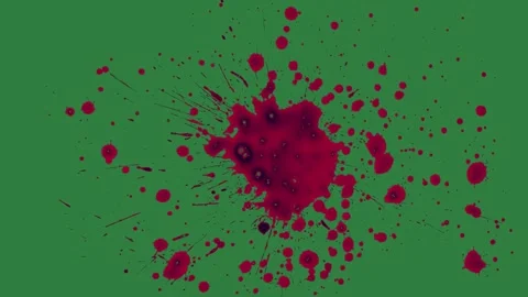 Blood Motion Isolated Green Screen Stock Video Stock Footage 338018311