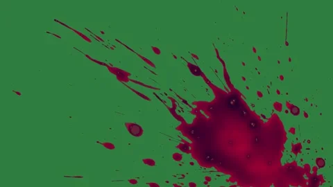Blood Moving Isolated Green Screen Stock Video Video stock 338018341