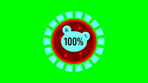 Blood oxygen saturation level 100 % Stock Footage 159499820